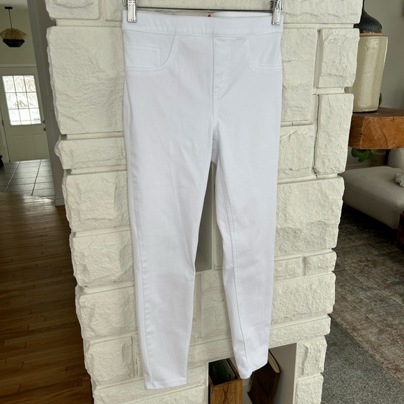 SPANX Jean-ish Ankle Leggings Regular Inseam in White Size Medium - Picture 7 of 16